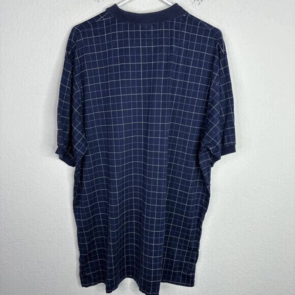 Polo Ralph Lauren Shirt Men XL Blue Plaid Short Sleeve Golf Business Preppy Polo